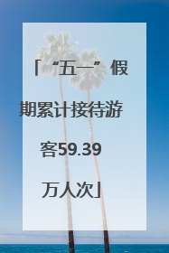 “五一”假期累计接待游客59.39万人次